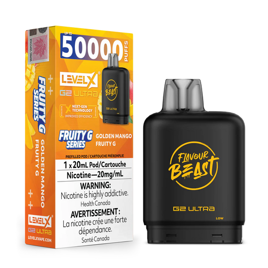 Flavour Beast G2 Ultra Level X PODS Fruity G Golden Mango