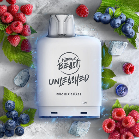 Flavour Beast Boost Level X PODS Unleashed Epic Blue Razz
