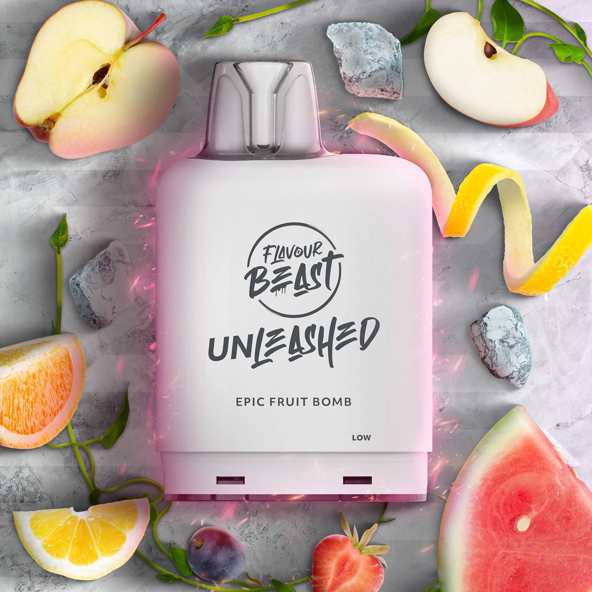 Flavour Beast Boost Level X PODS Unleashed Epic Fruit Bomb ONT