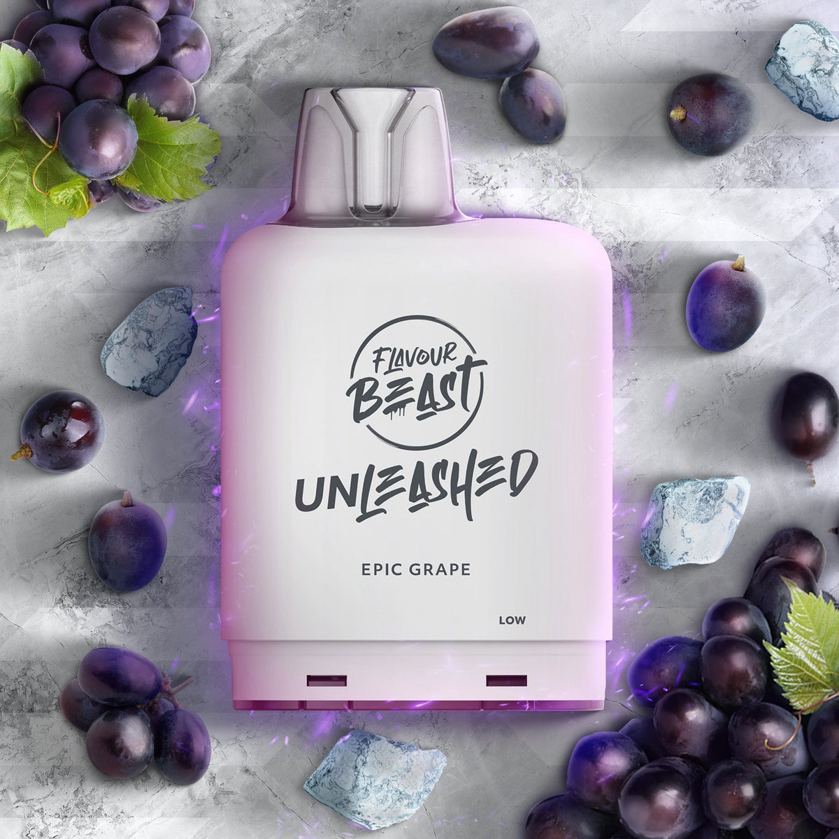 Flavour Beast Boost Level X PODS Unleashed Epic Grape ONT