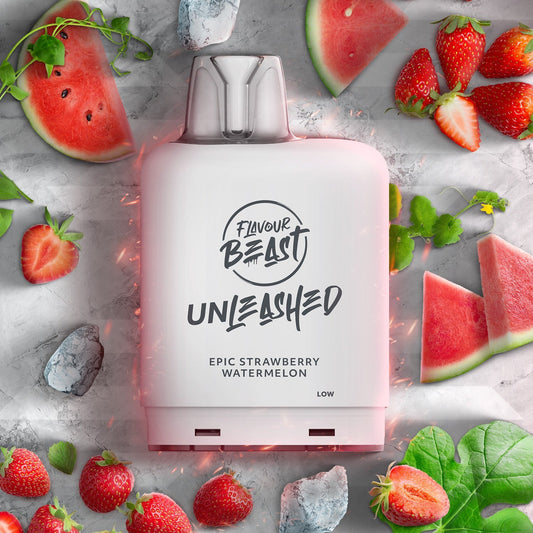 Flavour Beast Boost Level X PODS Unleashed Epic Strawberry Watermelon ONT