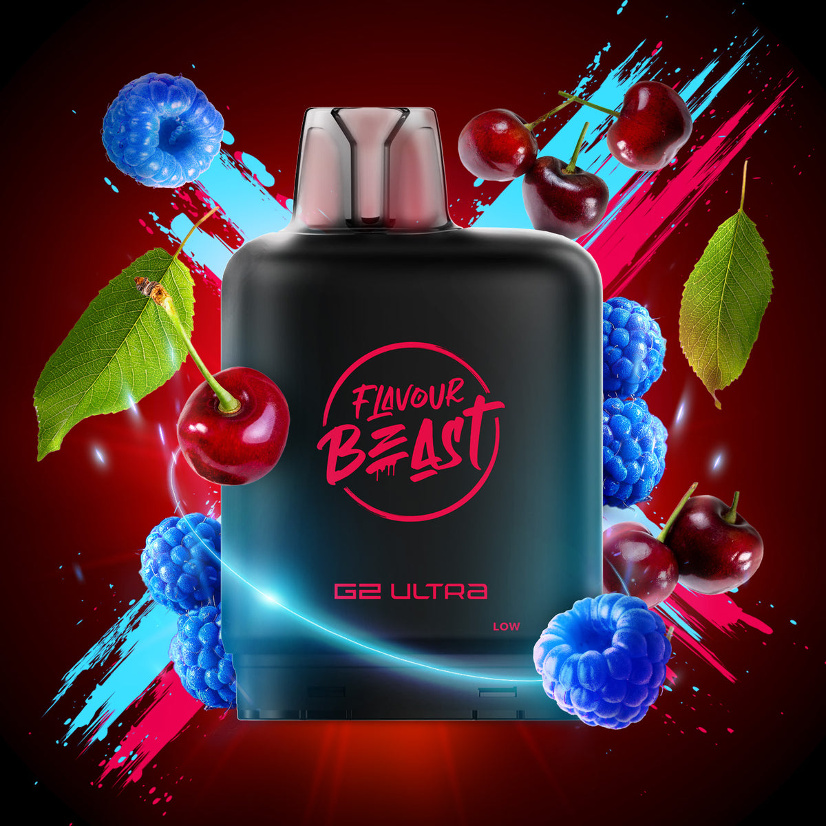 Flavour Beast G2 Ultra Level X POD Blue Raspberry Cherry ONT