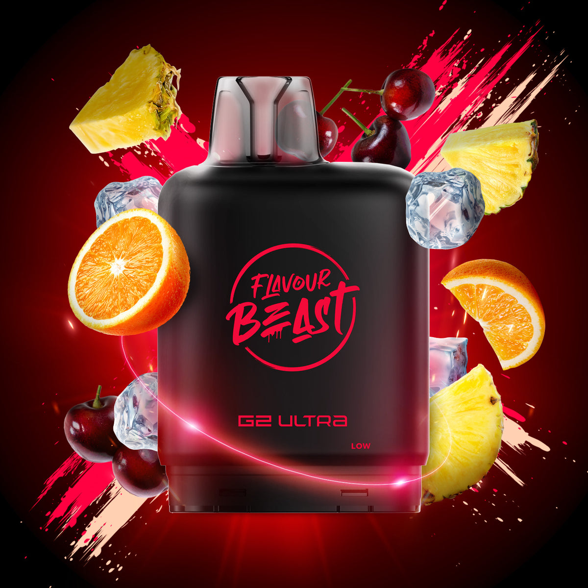 Flavour Beast G2 Ultra Level X PODS Hawaiian Red Iced ONT