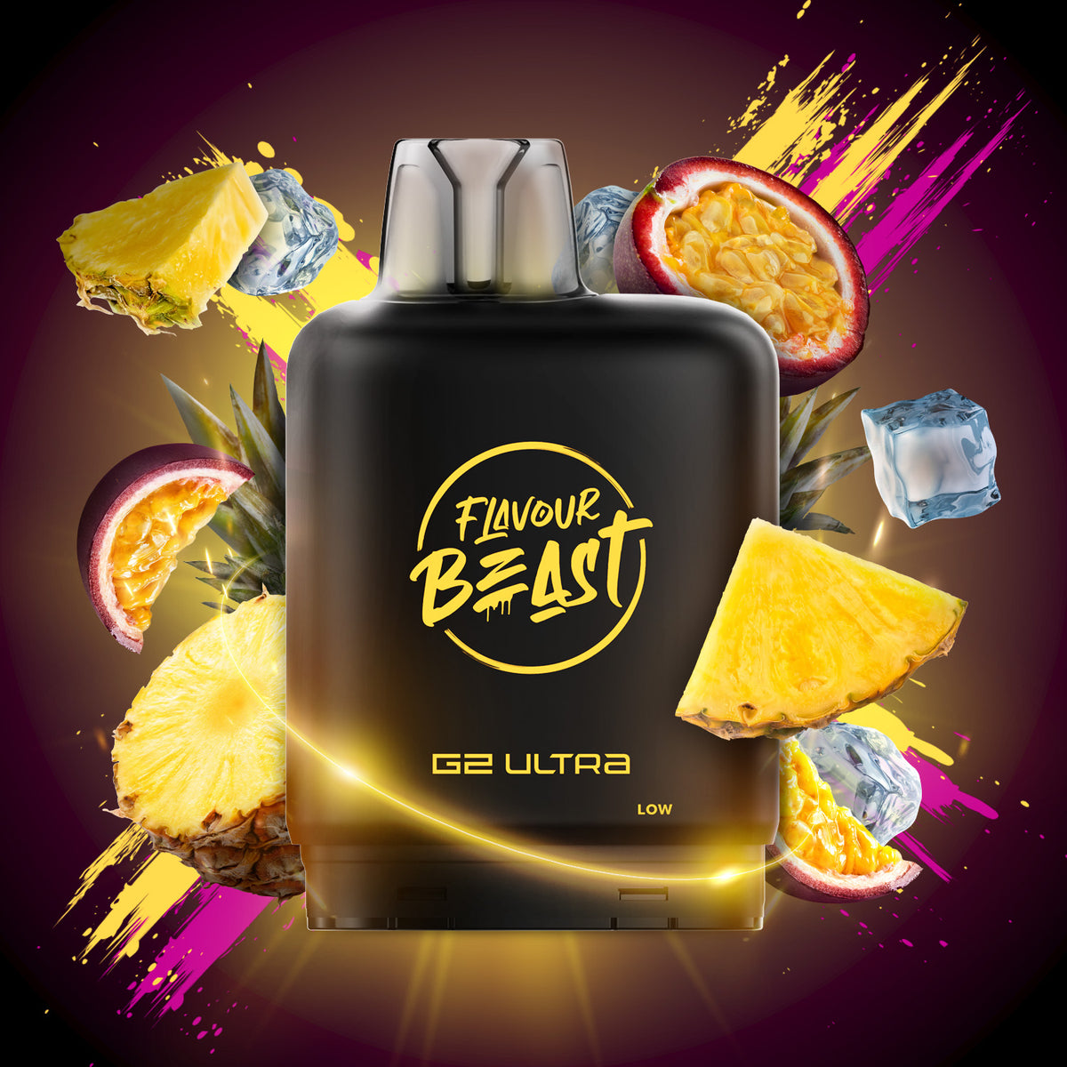 Flavour Beast G2 Ultra Level X PODS Pineapple Passionfruit Iced ONT