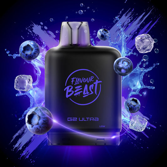 Flavour Beast G2 Ultra Level X PODS Chuggin Blueberry Fizz ONT