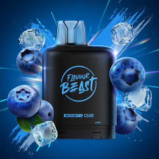 Flavour Beast Boost Level X PODS Boss Blueberry Iced ONT
