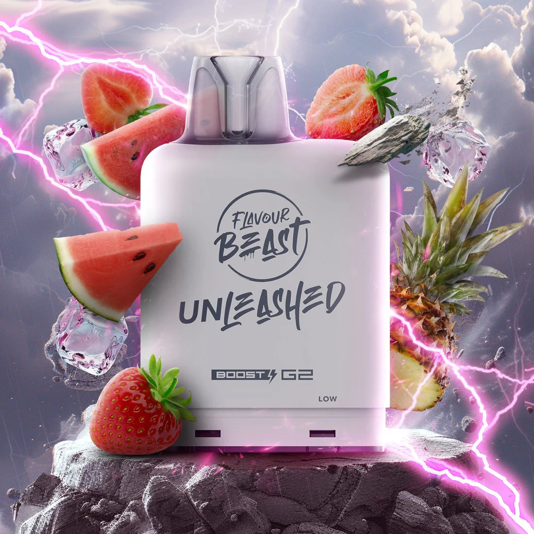 Flavour Beast Boost Level X PODS Unleashed Epic Fruit Fusion ONT