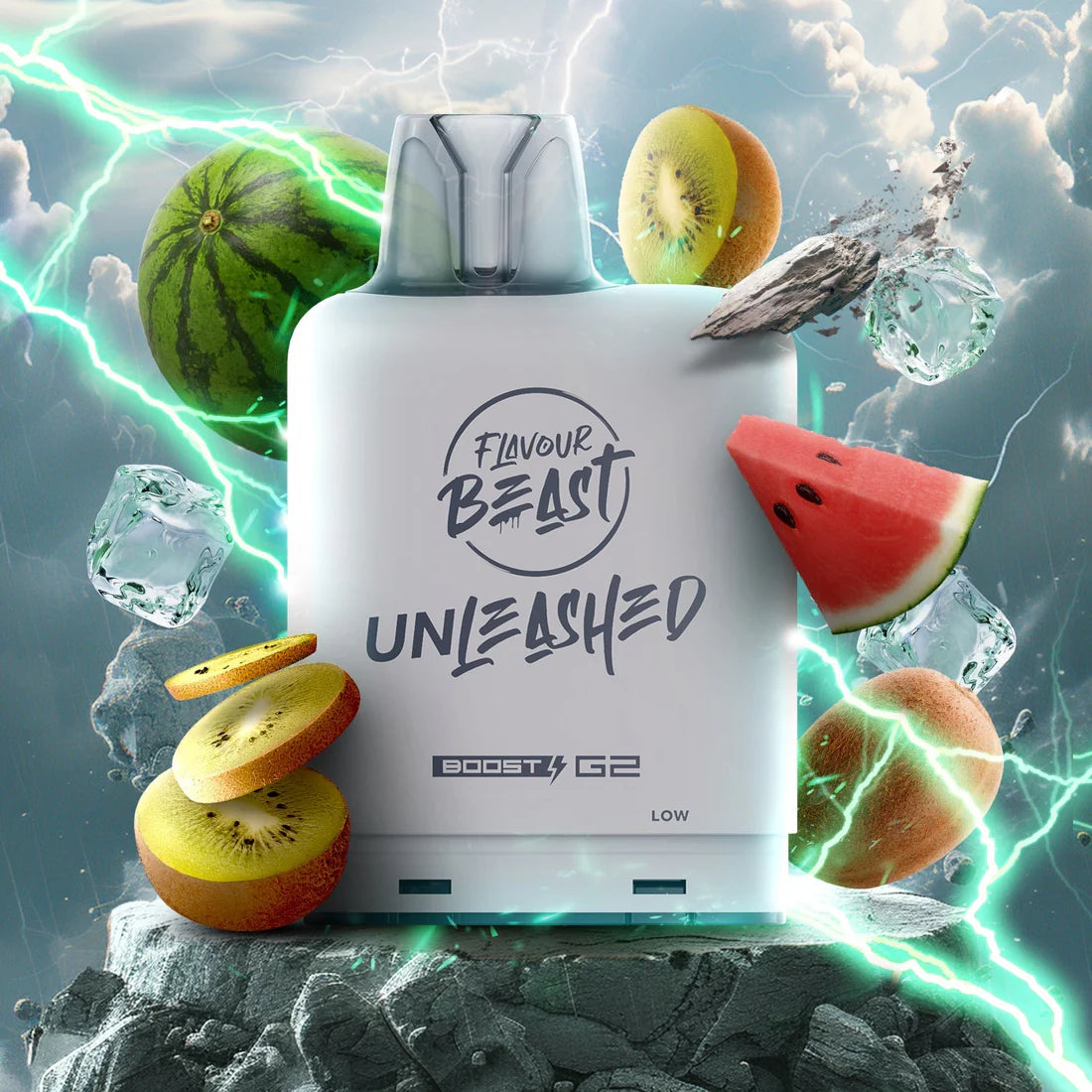 Flavour Beast Boost Level X PODS Unleashed Epic Watermelon Kiwi ONT