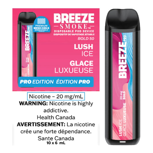 Breeze Smoke Pro Disposable Lush Ice 6mL