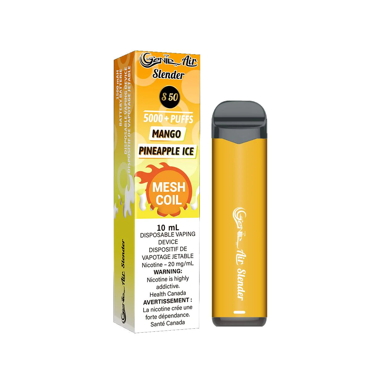 Genie Air Slender 5000 Disposable Mango Pineapple Ice