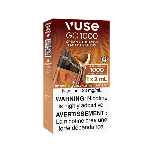 Vuse GO 1000 Creamy Tobacco ONT