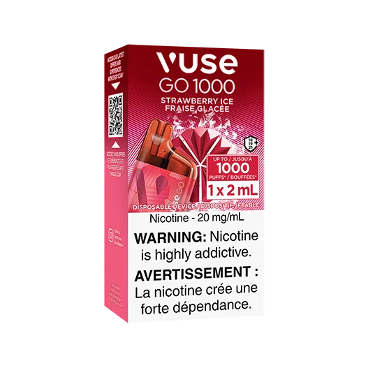 Vuse GO 1000 Strawberry Ice ONT