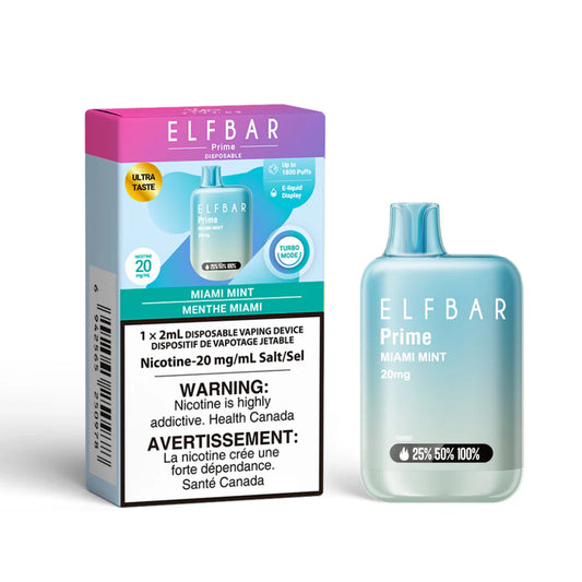 ELF BAR Disposable Prime 1800 Miami Mint ONT
