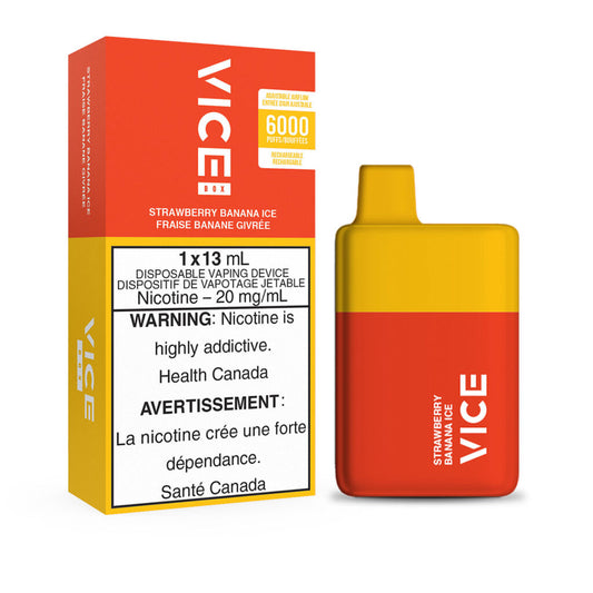 Vice Disposable Box 6000 Strawberry Banana Ice