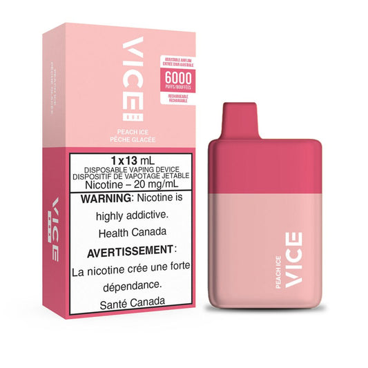 Vice Disposable Box 6000 Peach Ice