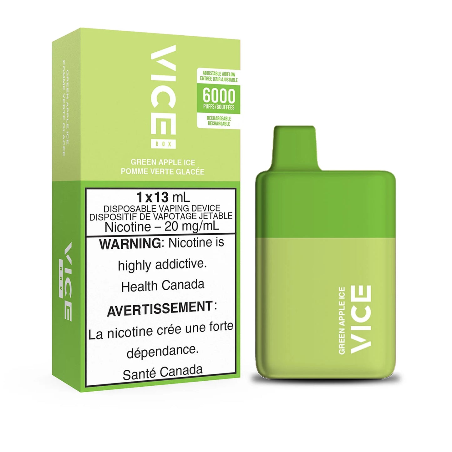 Vice Disposable Box 6000 Green Apple Ice