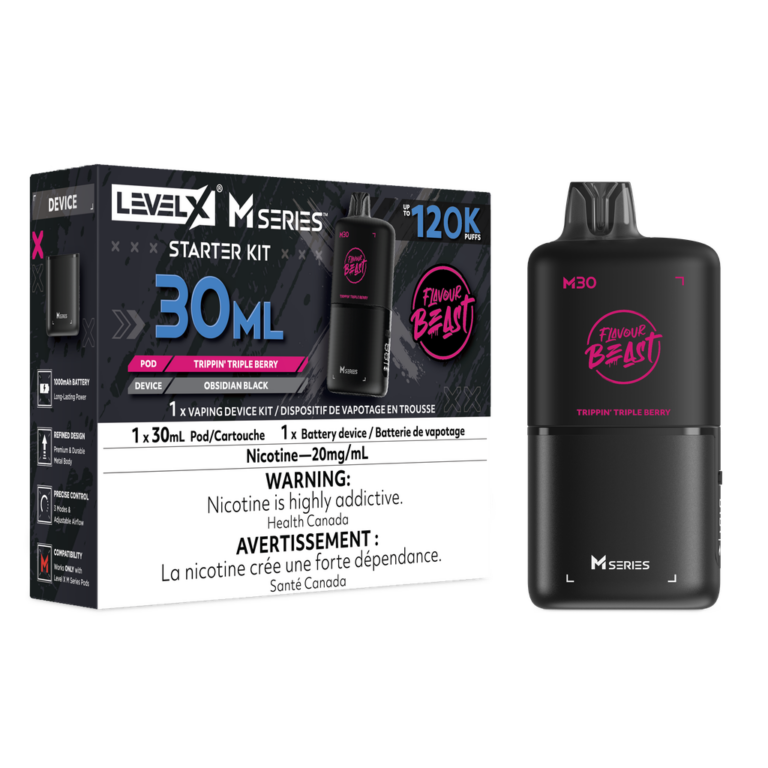 Level X Flavour Beast M Series Starter Kit Trippin’Triple Berry