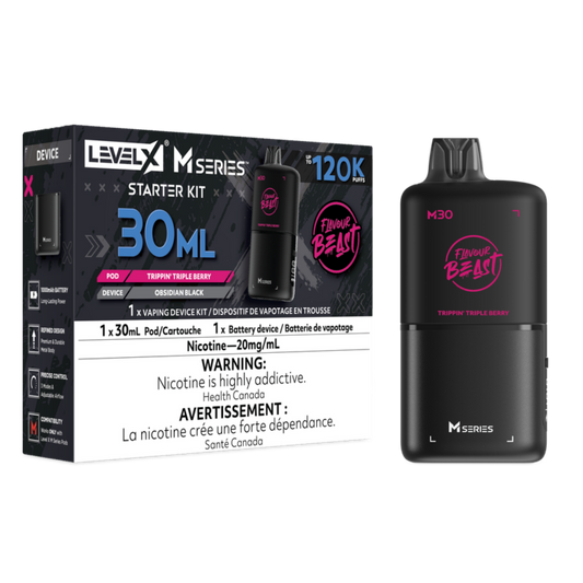 Level X Flavour Beast M Series Starter Kit Trippin’Triple Berry