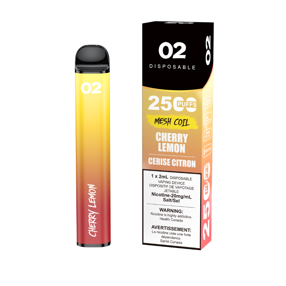 O2 Disposable 2500 Cherry Lemon