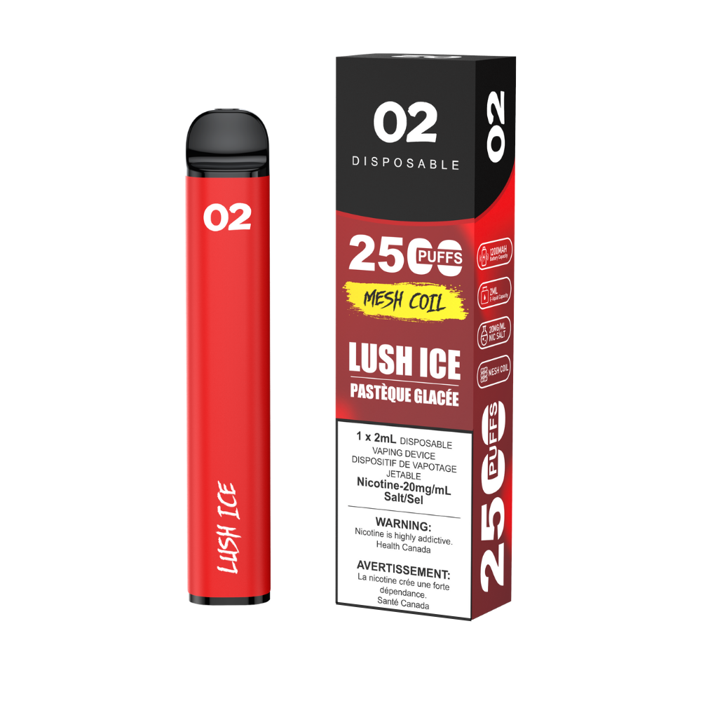 O2 Disposable 2500 Lush Ice