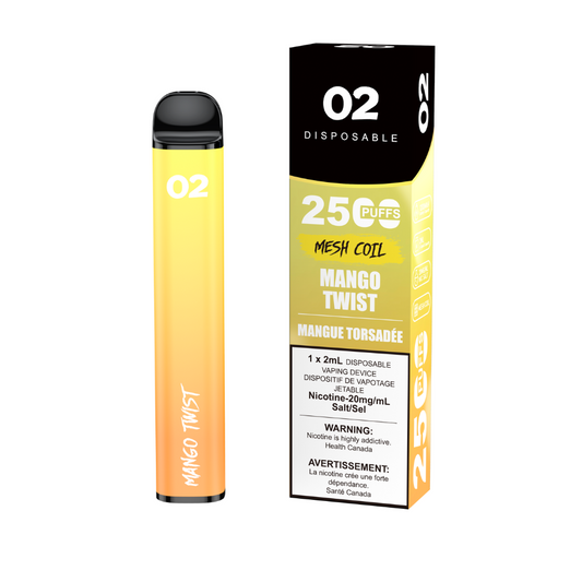 O2 Disposable 2500 Mango Twist