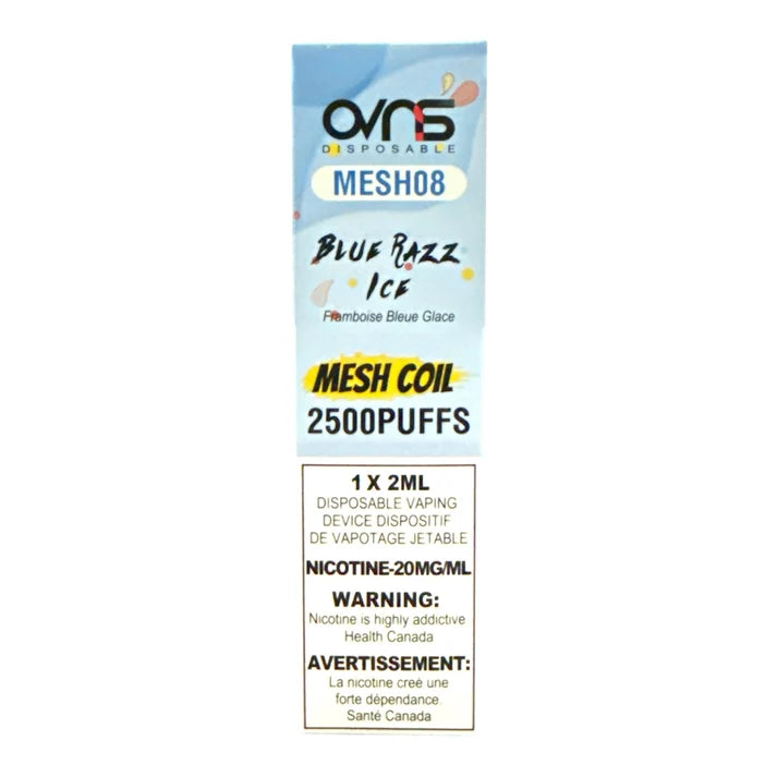 OVNS MESH08 2500 Disposable Blue Razz Ice