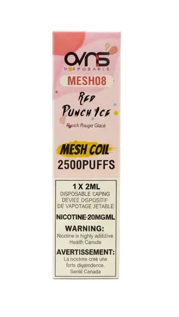 OVNS MESH08 2500 Disposable Red Punch Ice