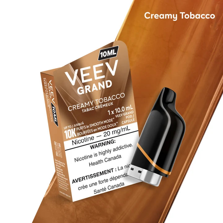 VEEV GRAND 10mL Creamy Tobacco Pod