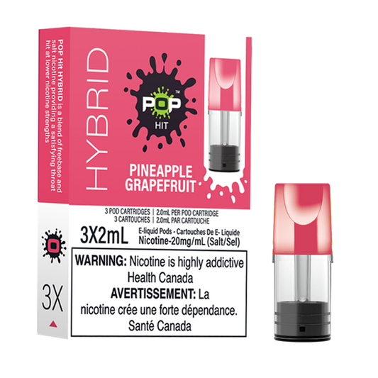 Pop Vapor Hybrid PODS Pineapple Grapefruit (3x2ml) ONT