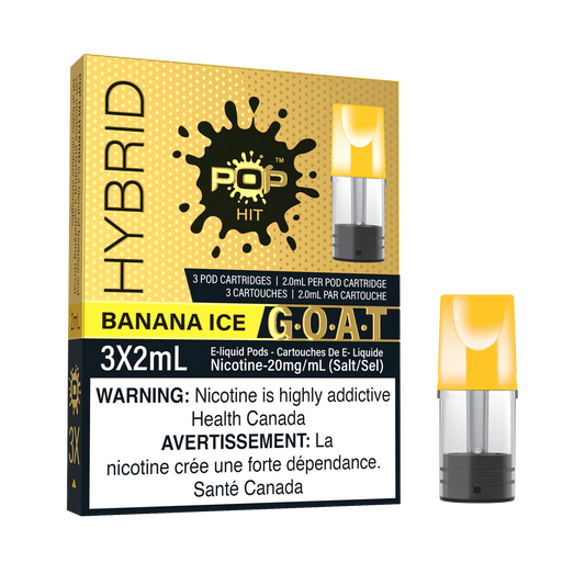 Pop Vapor Hybrid PODS G.O.A.T Banana Ice (3x2ml)