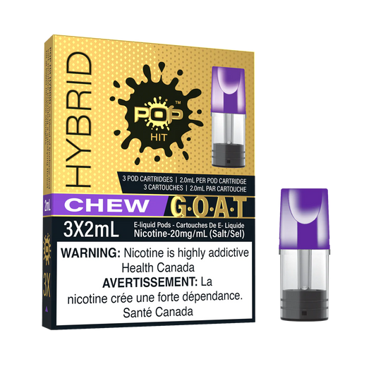 Pop Vapor Hybrid PODS G.O.A.T Chew (3x2ml)