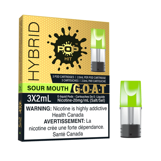 Pop Vapor Hybrid PODS G.O.A.T Sour Mouth (3x2ml)