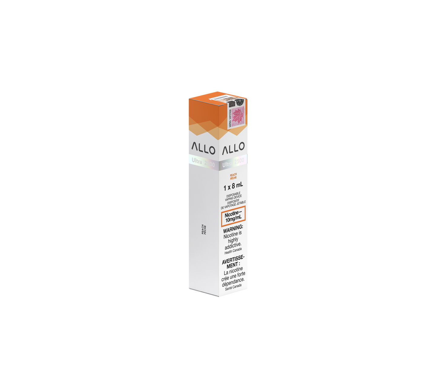 Allo Ultra Disposable 2500 Peach (10mg) ONT