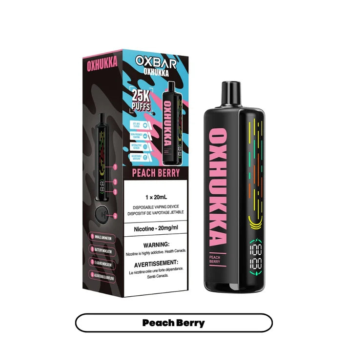 OXHUKKA 25K Disposable Peach Berry ONT