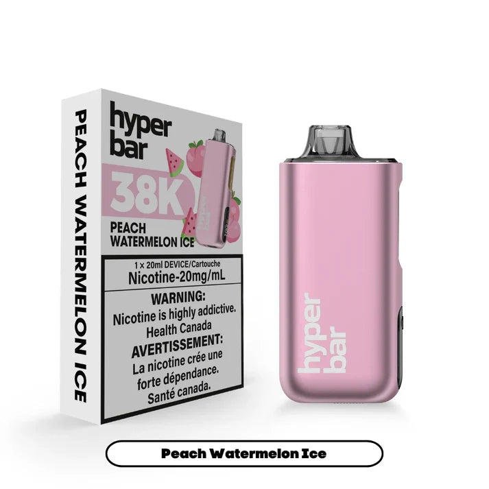 Hyper Bar 38K Disposable Peach Watermelon Ice ONT