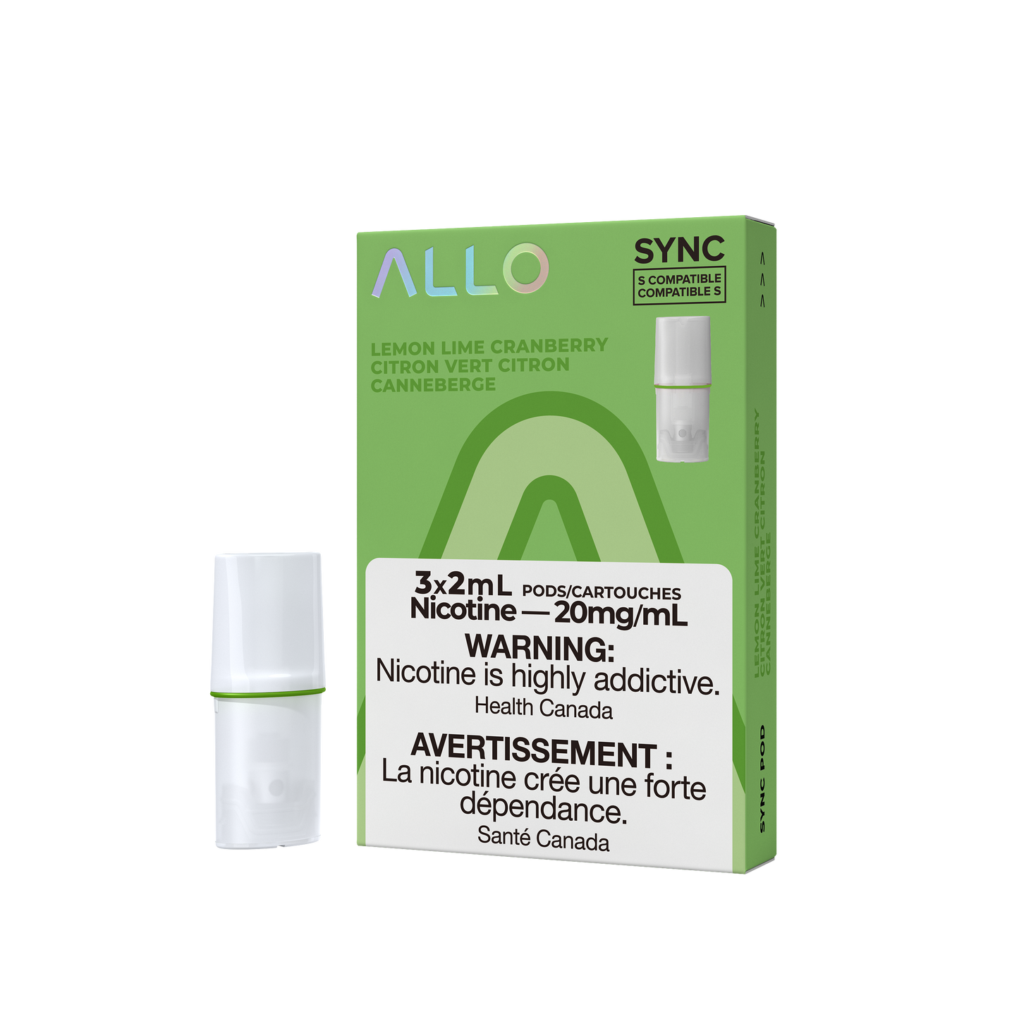 ALLO SYNC PODS LEMON LIME CRANBERRY LIME