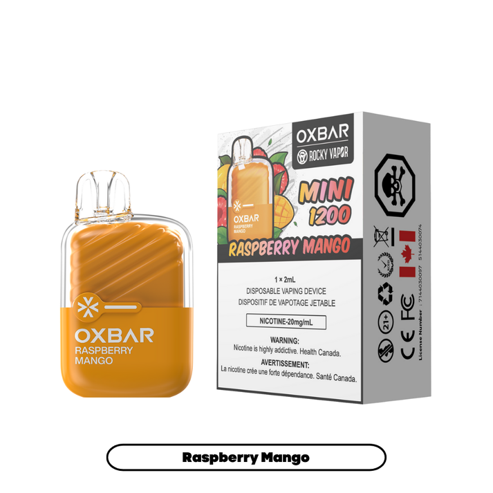 OXBAR MINI 1200 Disposable Raspberry Mango ONT