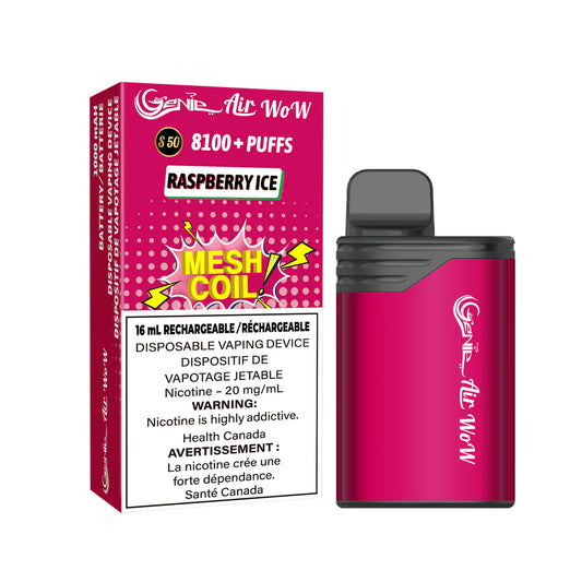 Genie Air Wow 8100 Disposable Raspberry Ice