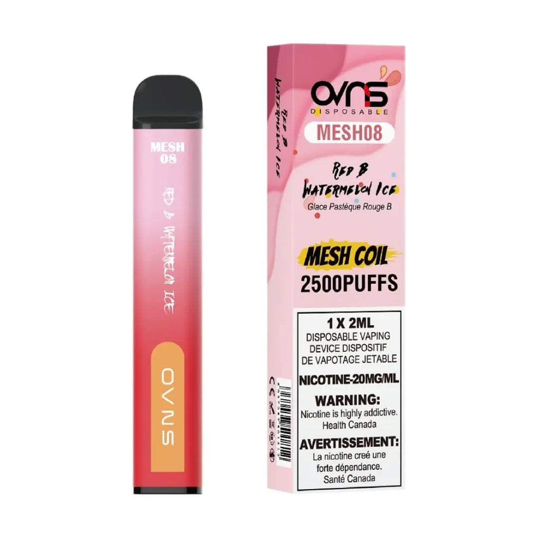 OVNS MESH08 2500 Disposable Red B Watermelon Ice