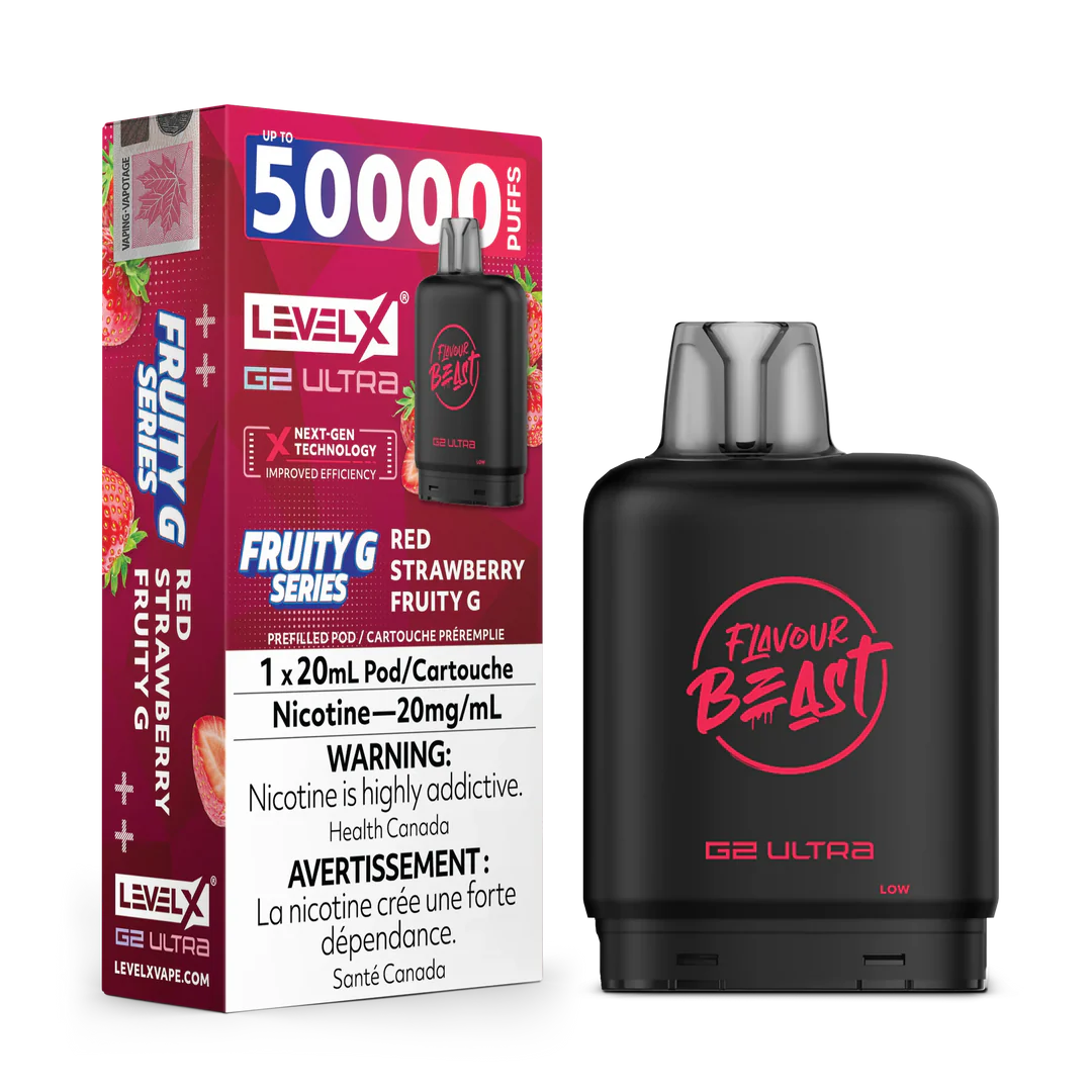 Flavour Beast G2 Ultra Level X PODS Fruity G Red Strawberry