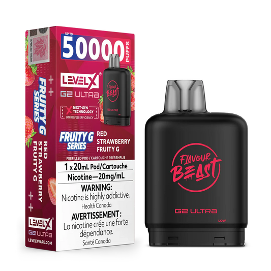 Flavour Beast G2 Ultra Level X PODS Fruity G Red Strawberry