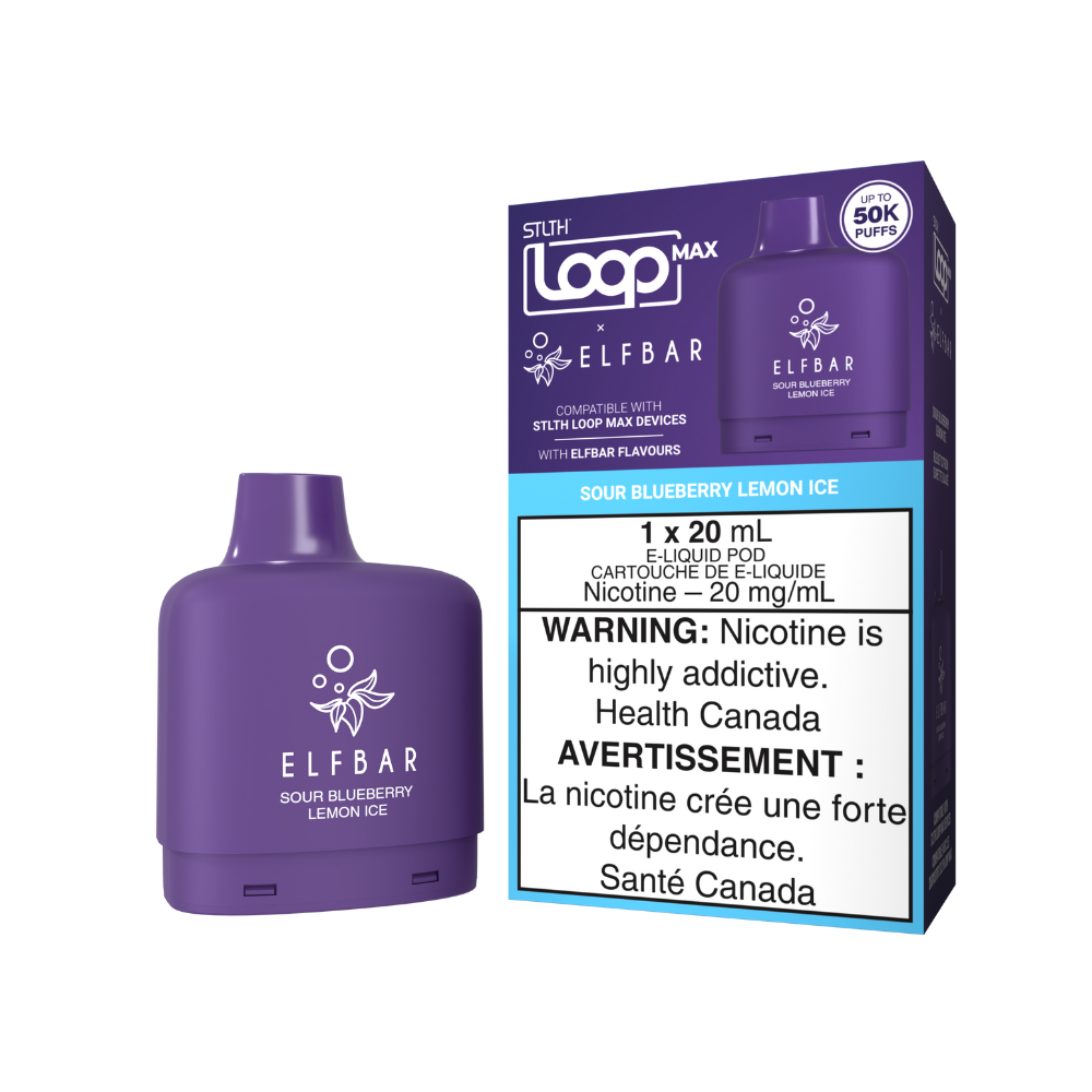 STLTH LOOP x ELFBAR 50K Pods Sour Blueberry Lemon Ice