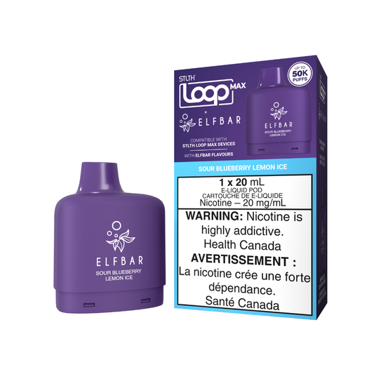 STLTH LOOP x ELFBAR 50K Pods Sour Blueberry Lemon Ice
