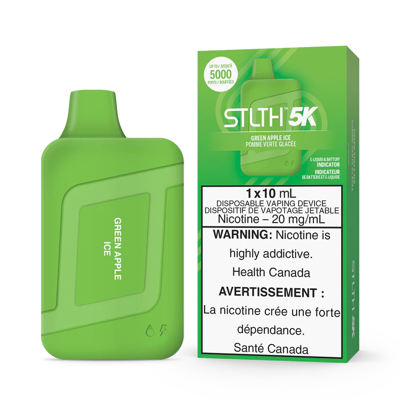 STLTH Disposable 5K GREEN APPLE ICE