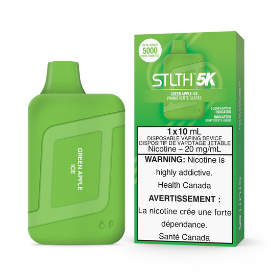 STLTH Disposable 5K GREEN APPLE ICE