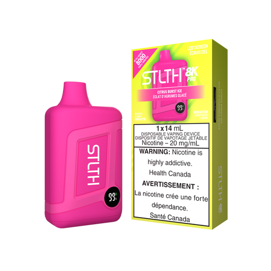 STLTH Disposable 8K PRO Citrus Burst Ice ONT