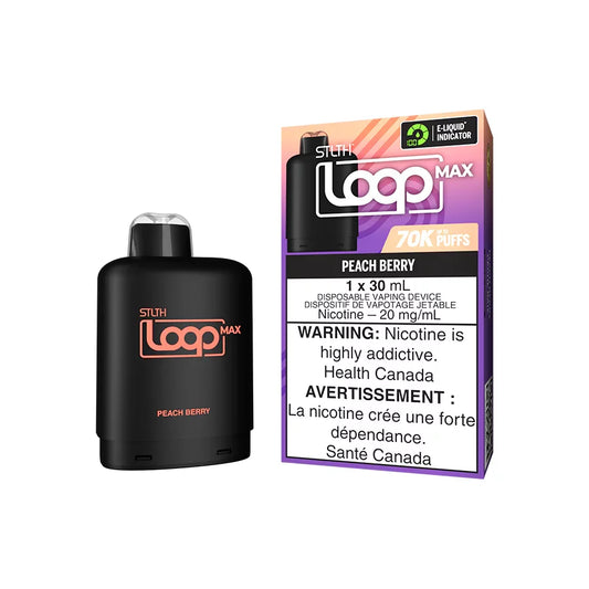 STLTH LOOP MAX 70K Pods Peach Berry ONT