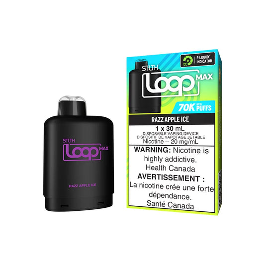 STLTH LOOP MAX 70K Pods Razz Apple Ice ONT