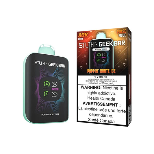 STLTH x GEEK BAR 80K Poppin Route Ice Disposable Vape Canada