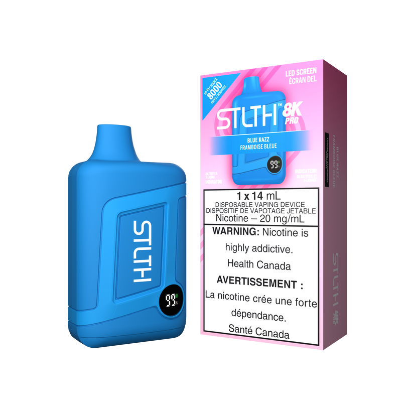 STLTH Disposable 8K PRO Blue Razz ONT